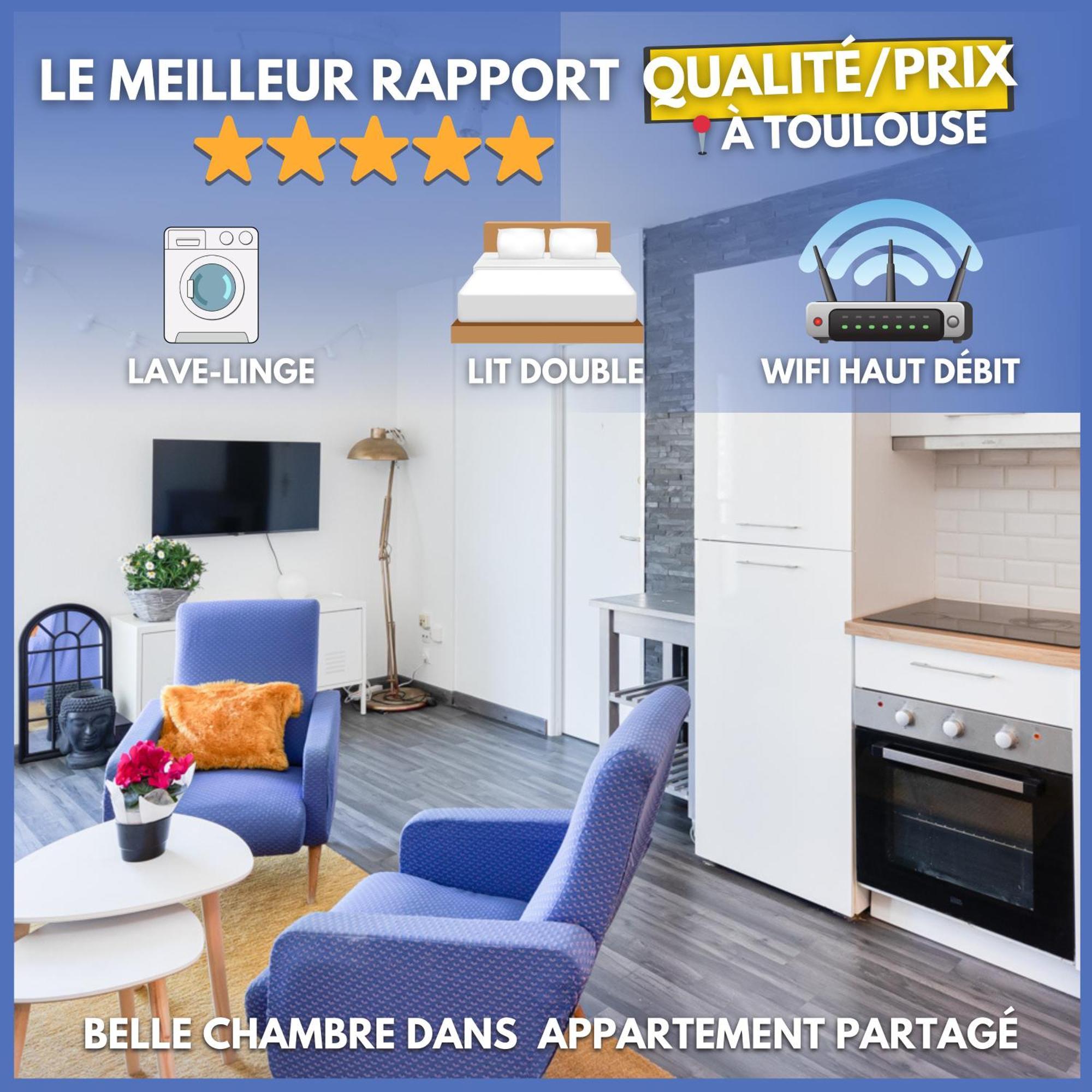Chambre Privee - Tout Confort - Wifi Toulouse Exterior foto